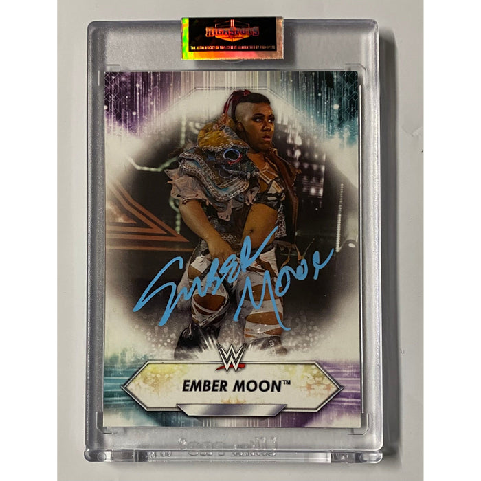 WWE - Ember Moon Topps Trading Card - Autographed