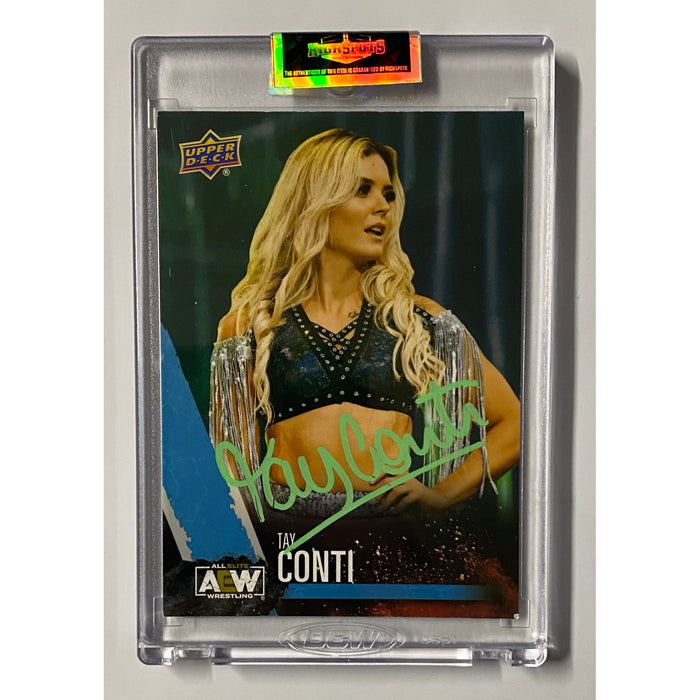 AEW - Tay Conti Upper Deck Trading Card - Autographed