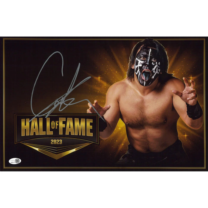 The Great Muta 11x17 HOF Poster - JSA Autographed