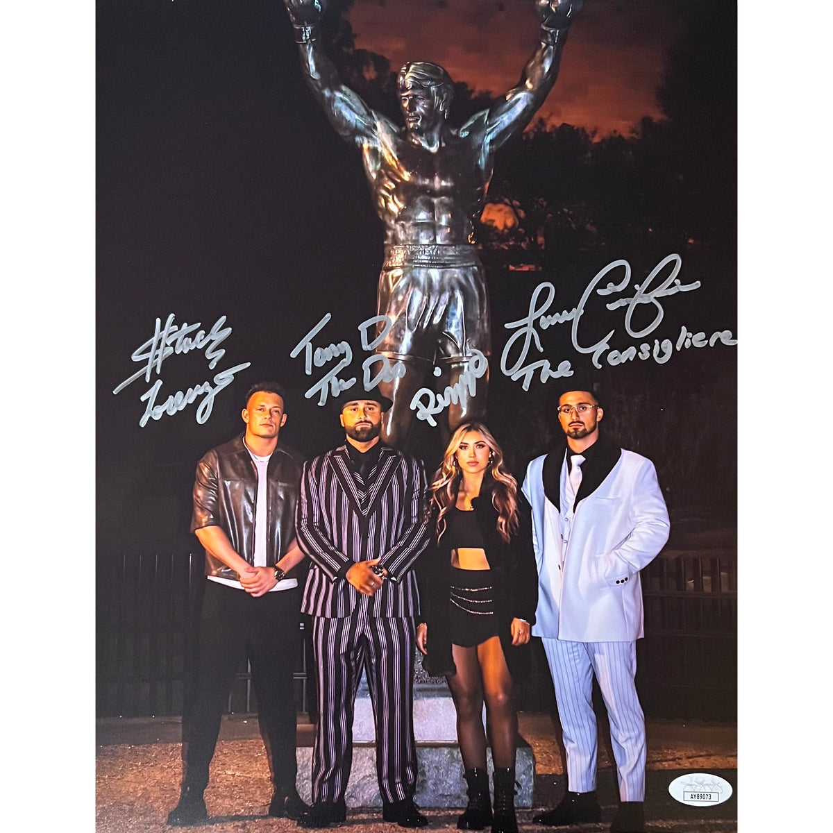The D'Angelo Family 11x14 Poster - JSA Quad Autographed — Highspots UK