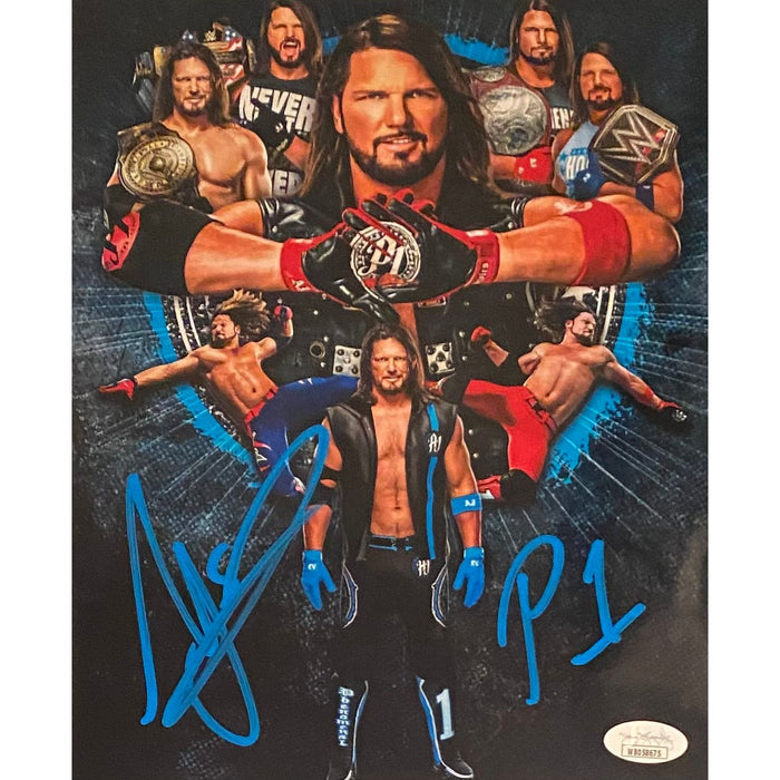 AJ Styles Metallic Promo - JSA Autographed