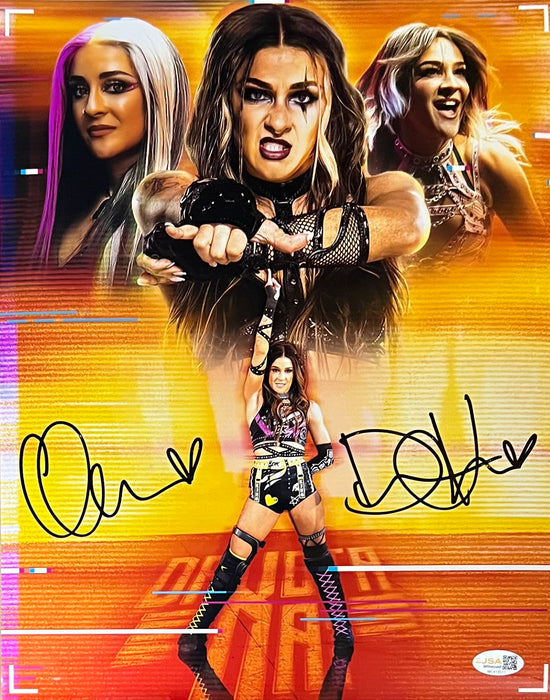 Charlie / Dakota Kai Metallic 11x14 Poster - Dual JSA Autographed