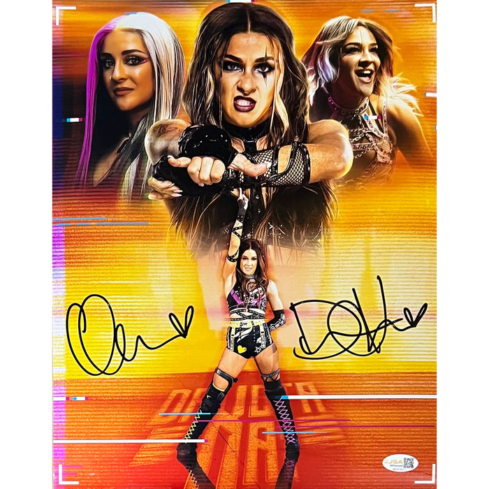 Charlie / Dakota Kai Metallic 11x14 Poster - Dual JSA Autographed