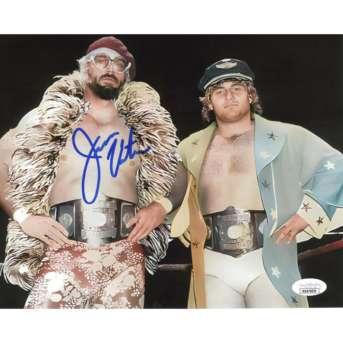 Jesse Ventura and Adrian Adonis 8 x 10 Promo - JSA AUTOGRAPHED