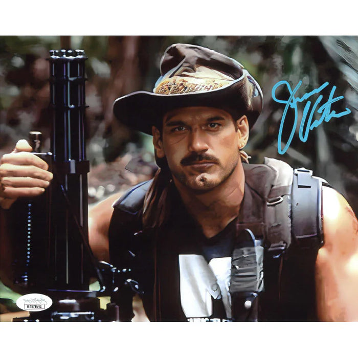 Jesse Ventura Minigun 8 x 10 Promo - JSA AUTOGRAPHED