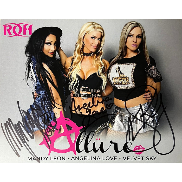 The Allure 8x10 TNA Promo - Triple Autographed