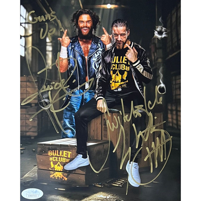 Juice Robinson & Switchblade Jay White AsylumGFX Metallic 8x10  - JSA Dual Autograped