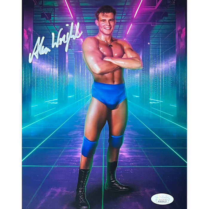 Alex Wright Metallic 8x10 Promo - JSA Autographed