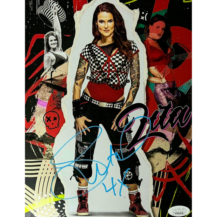 Lita Metallic AsylumGFX 11x14 Poster  - JSA Autographed