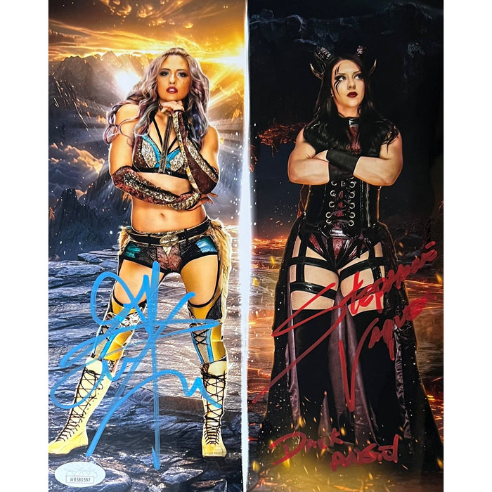 Giulia & Stephanie Vaquer Metallic 11x14 Poster - JSA Dual Autographed