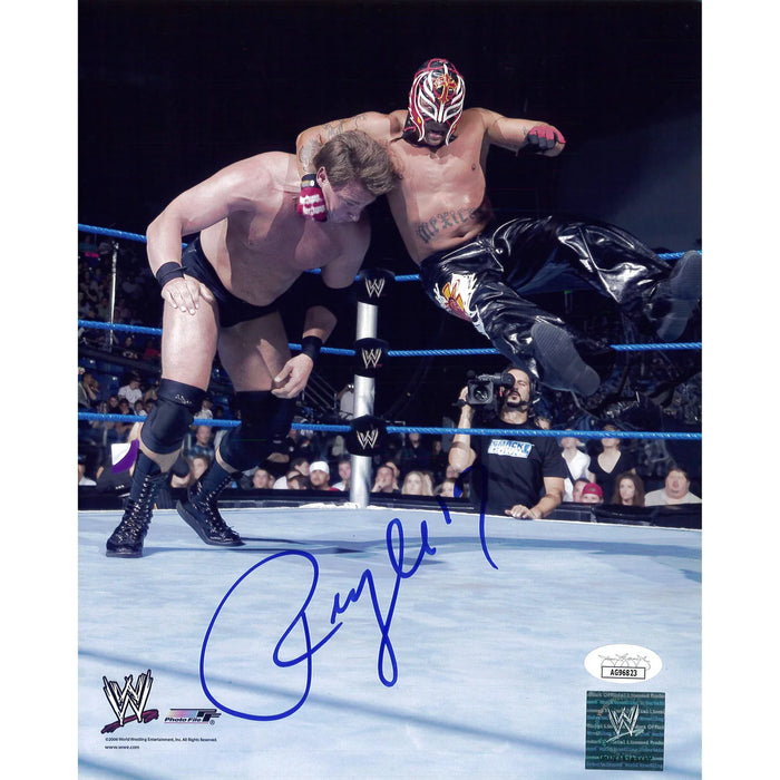 Rey Mysterio Bulldog Original Photo File 8x10 JSA Autographed