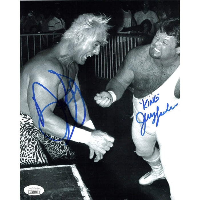 Jerry Lawler & Austin Idol Dual signed 8x10 - Autographed
