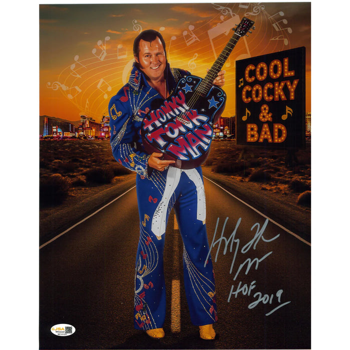 Honky Tonk Man AsylumGFX Metallic 8x10 Promo - JSA AUTOGRAPHED