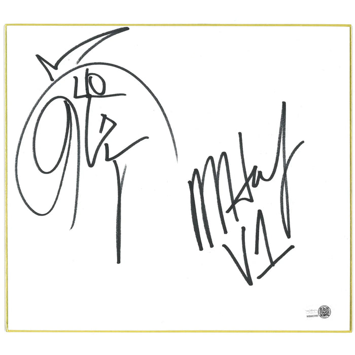 Hardy Boyz Shikishi Board - JSA DUAL AUTOGRAPHED