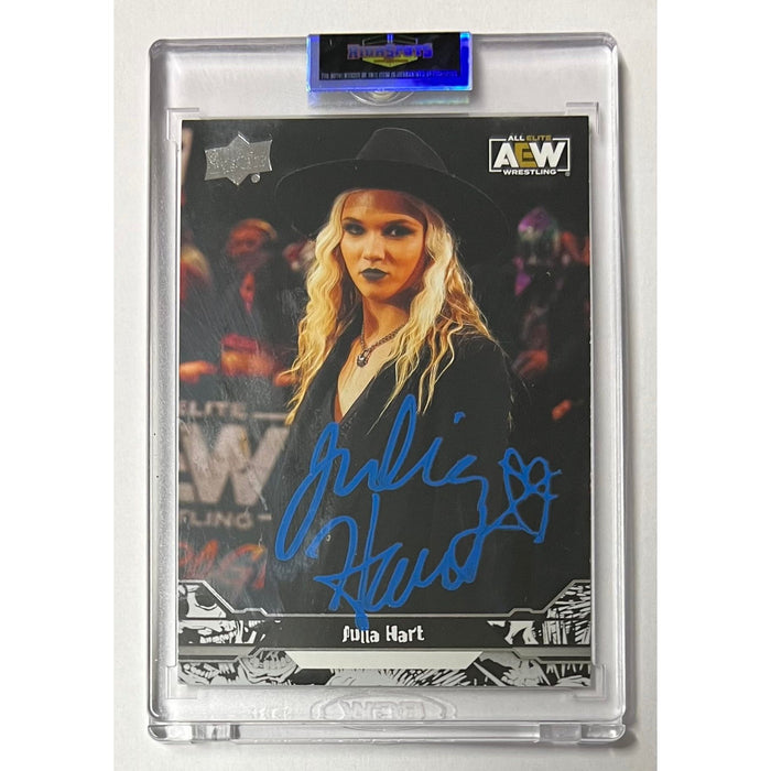 AEW - Julia Hart Upper Deck Trading Card - Autographed