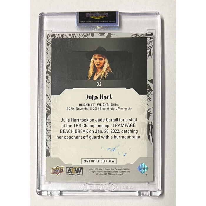 AEW - Julia Hart Upper Deck Trading Card - Autographed