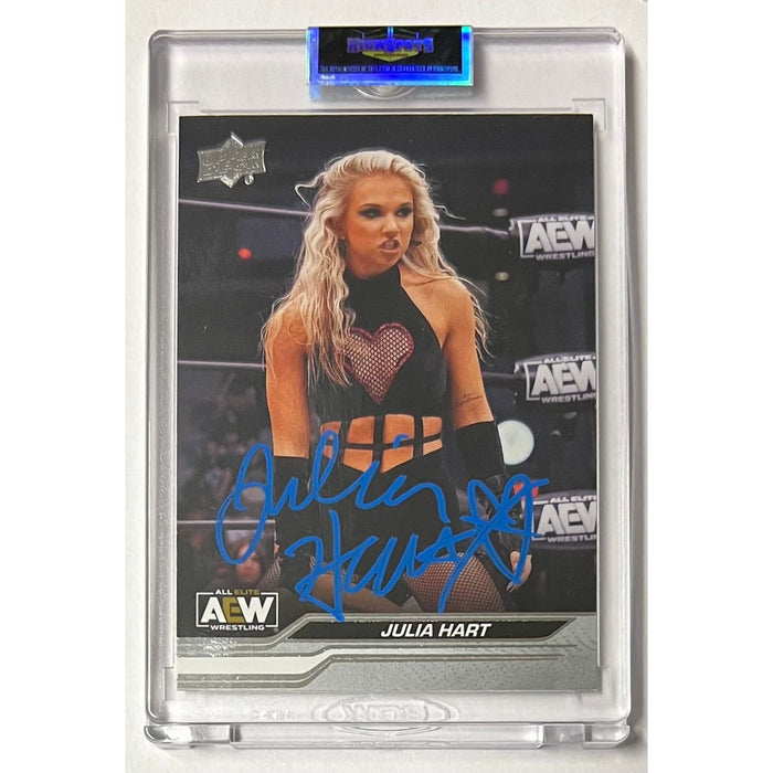 AEW - Julia Hart Upper Deck Trading Card - Autographed