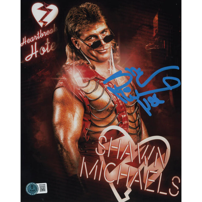 Shawn Michaels WGD METALLIC 8 x 10 Promo - BECKETT AUTOGRAPHED