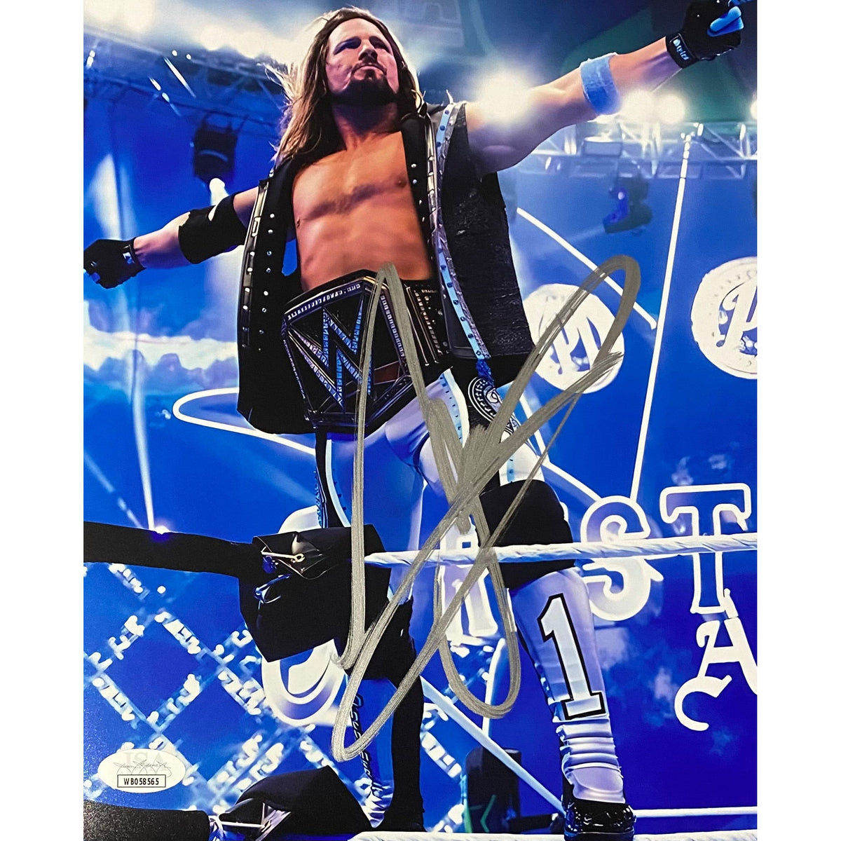 AJ Styles Promo - JSA Autographed — Highspots UK