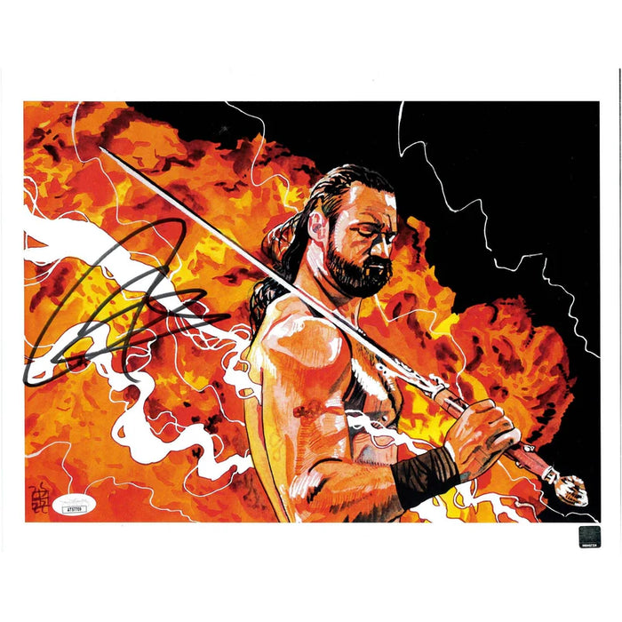 Drew McIntyre Metal Schamberger 11 x 14 Poster - JSA AUTOGRAPHED