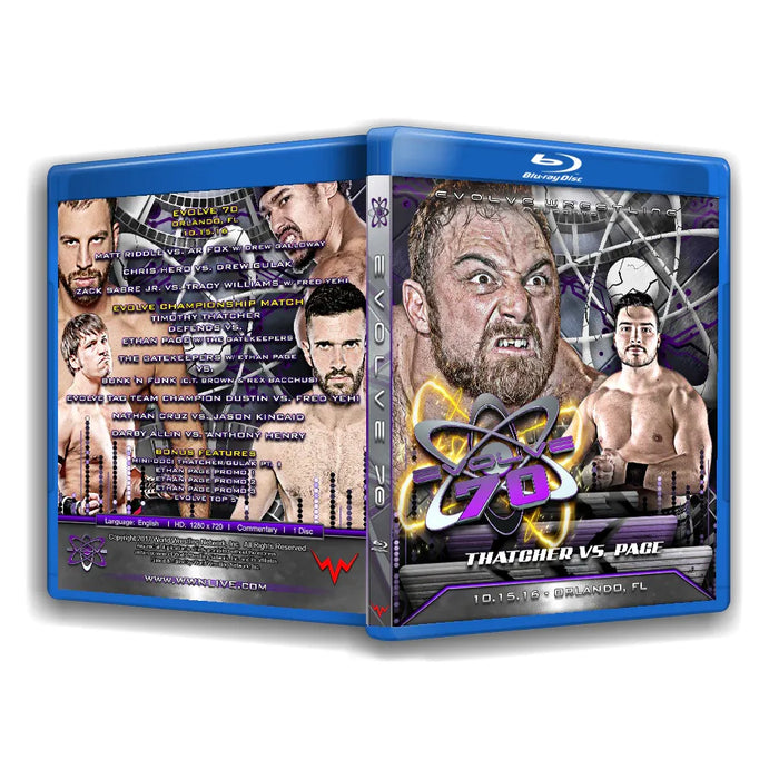 Evolve Wrestling - Volume 70 Blu-Ray
