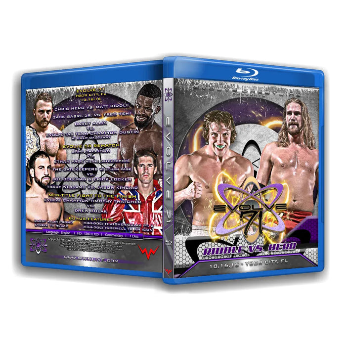 Evolve Wrestling - Volume 71 Blu-Ray