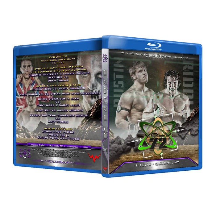 Evolve Wrestling - Volume 72 Blu-Ray