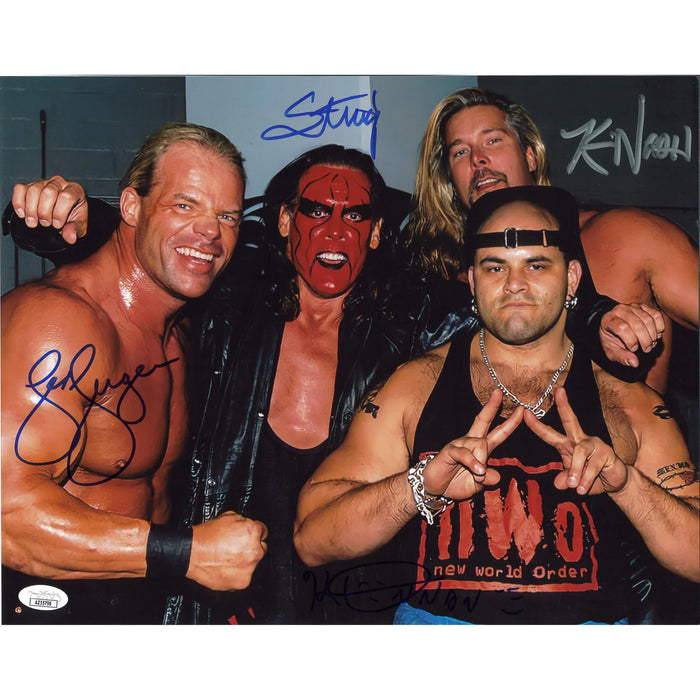 nWo Wolfpac 11x14 Poster - JSA Quad Autographed