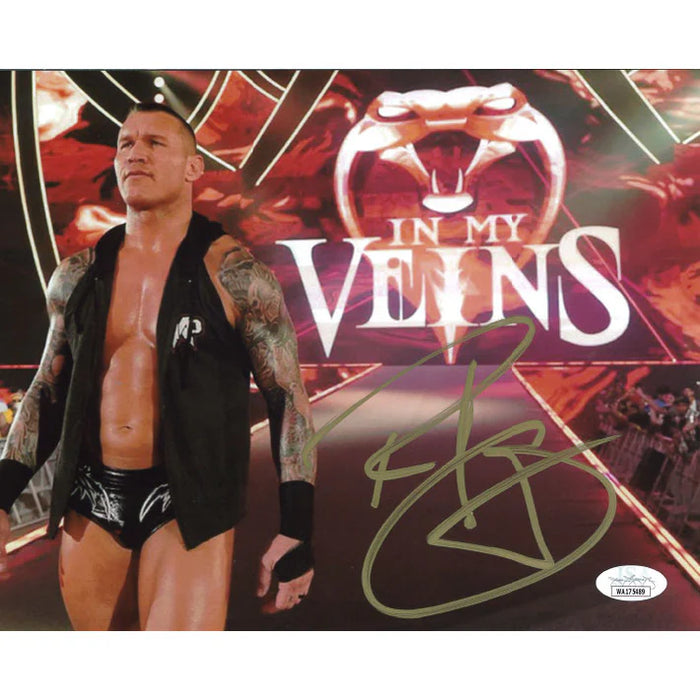 Randy Orton Sleeveless Hoodie 8 x 10 Promo - JSA AUTOGRAPHED