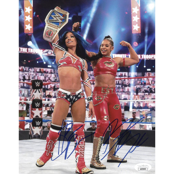Sasha Banks & Bianca Belair ThunderDome 8 x 10 Promo - JSA DUAL AUTOGRPAHED