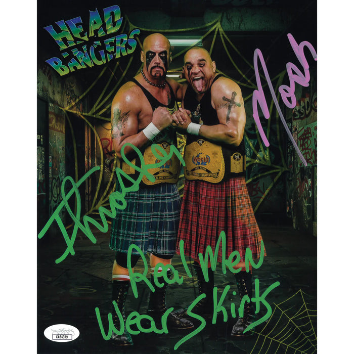 The Headbangers AsylumGFX METALLIC 8 x 10 Promo - JSA DUAL AUTOGRAPHED