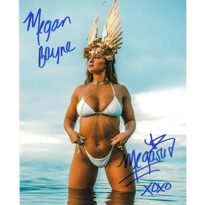 Megan Bayne In Water 8 x 10 Promo - AUTOGRAPHED