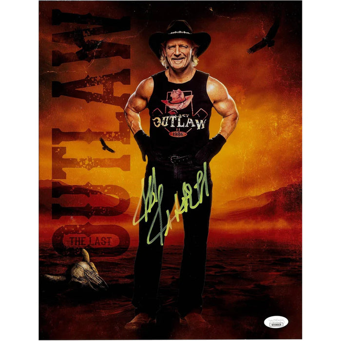 Jeff Jarrett Lone Rider AsylumGFX METALLIC 11 x 14 Poster - JSA AUTOGRAPHED