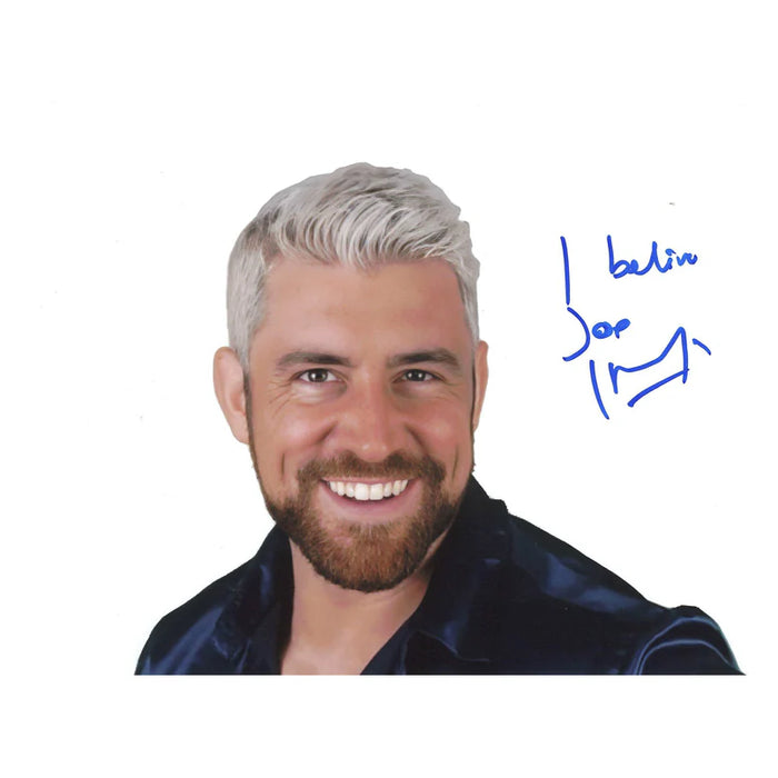 Joe Hendry Headshot 8 x 10 Promo - AUTOGRAPHED ( Damaged )