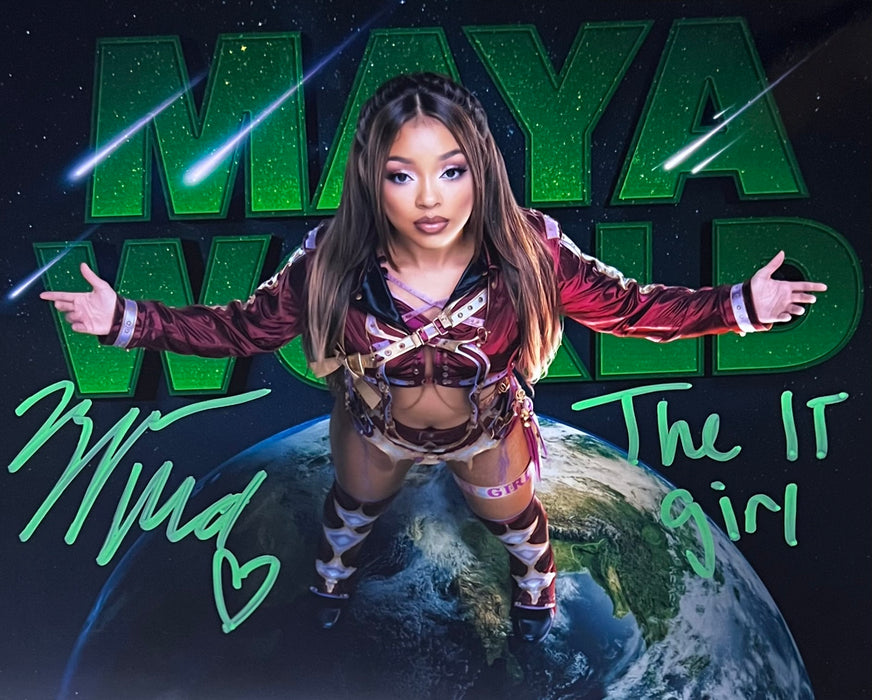 Maya World 8x10 Metallic Promo - Autographed