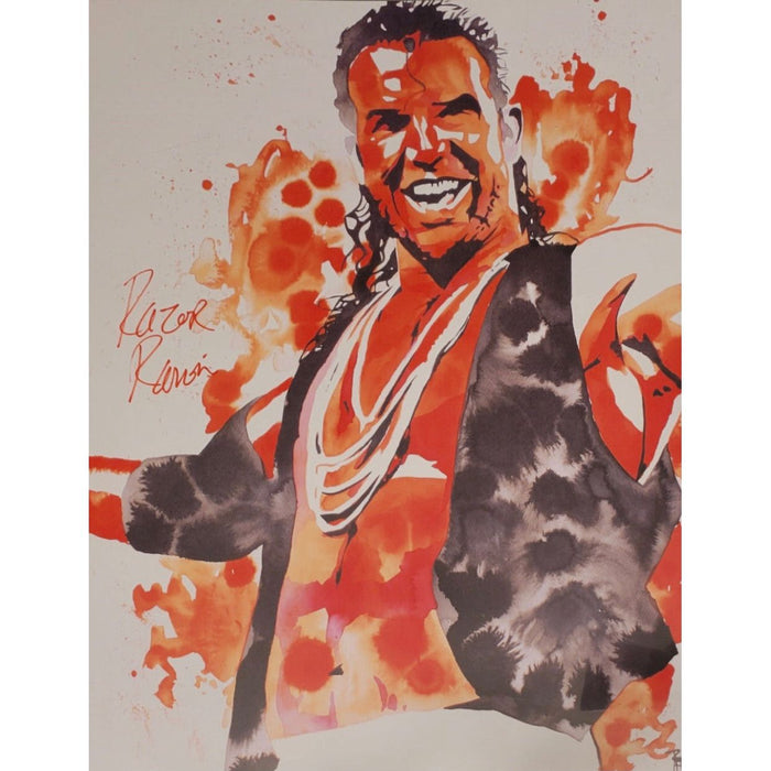 Razor Ramon 18x24 AUTOGRAPHED Print