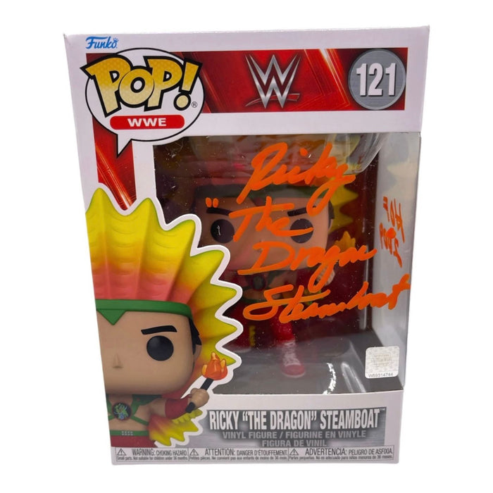 Ricky "The Dragon" Steamboat Funko #121 - Autographed