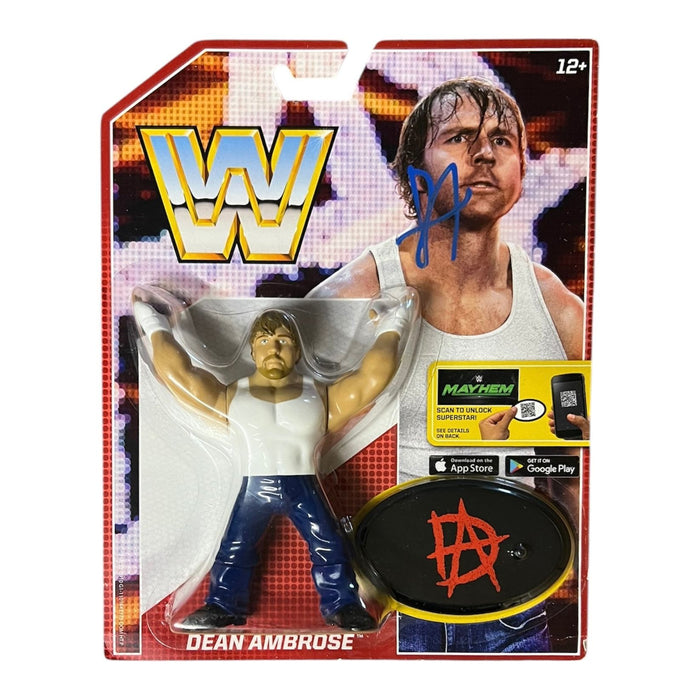 Dean Ambrose WWE Mattel Retro Figure - JSA Autographed