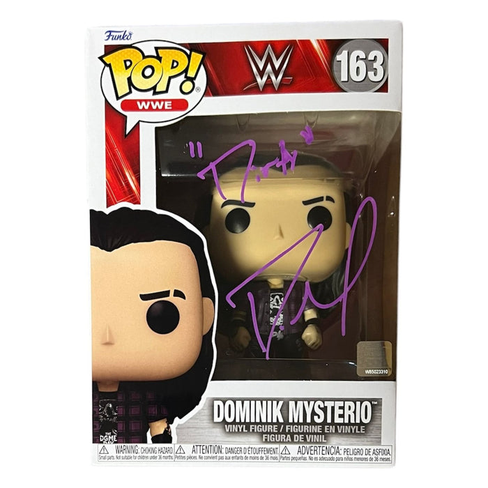 Dominik Mysterio #163 ( Purple ) Funko POP - JSA Autographed