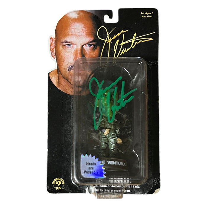 Jesse Ventura Little Big Head Figure - Camo - JSA Autographed