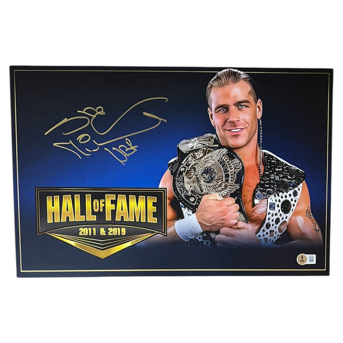 Shawn Michaels Hall of Fame 11 x 17 Poster - Autographed