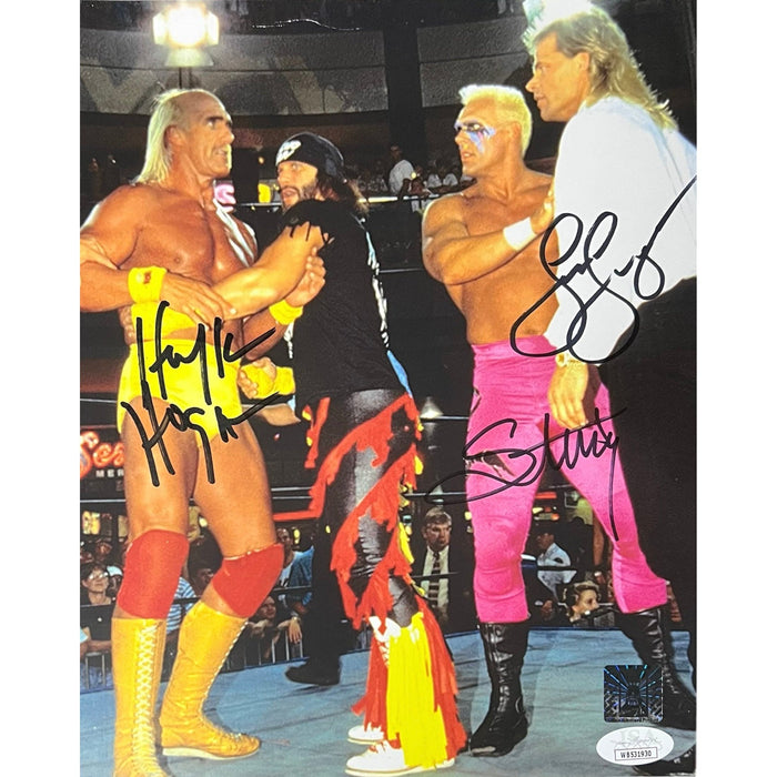 Hulk Hogan , Sting & Lex Luger 8 x 10 Promo - JSA Autographed ( LTP )