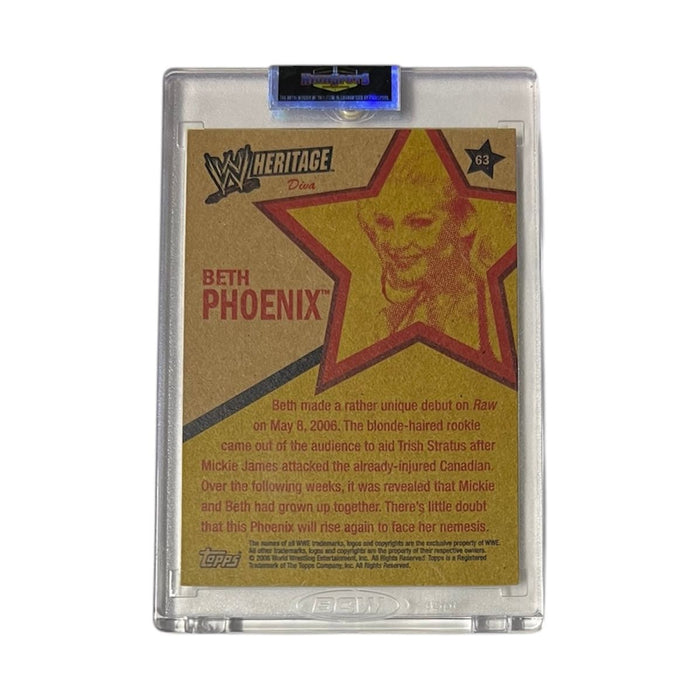 WWE - Beth Phoenix Heritage Trading Card - Autographed