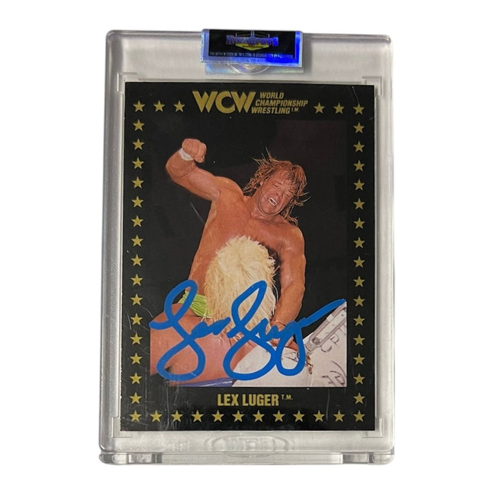 Lex Luger WCW 1991 Trading Card - Autographed