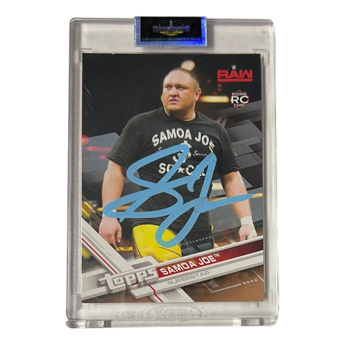 WWE - Samoa Joe Topps Trading Card - Autographed