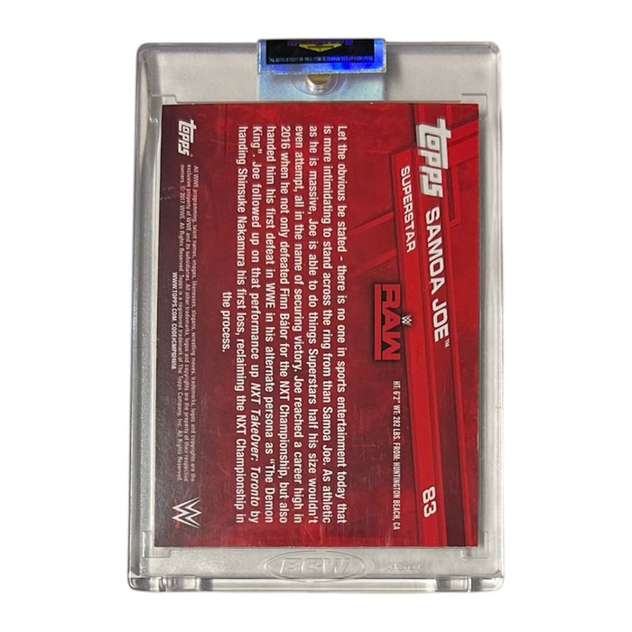 WWE - Samoa Joe Topps Trading Card - Autographed