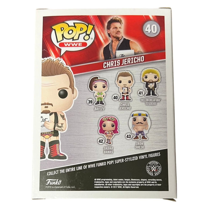Chris Jericho Funko POP Figure - AUTOGRAPHED
