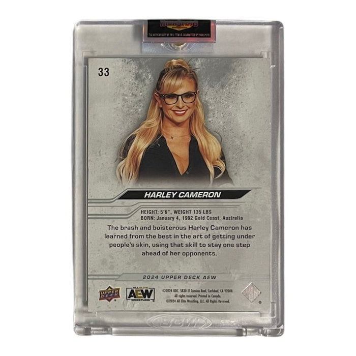 AEW - Harley Cameron Upper Deck Trading Card - Autographed