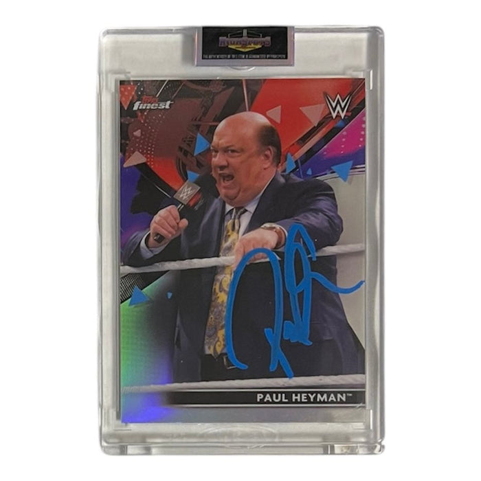 WWE - Paul Heyman Topps Trading Card - Autographed