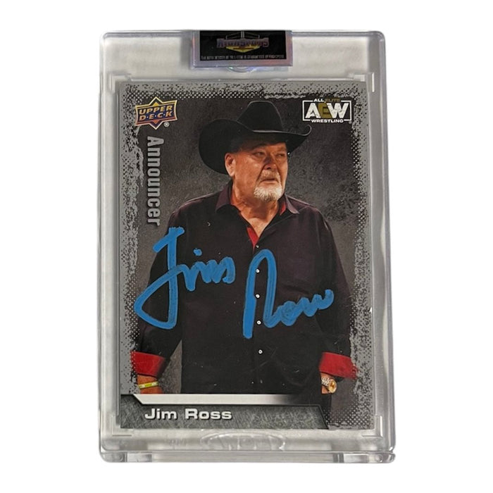AEW - Jim Ross Upper Deck Trading Card - Autographed